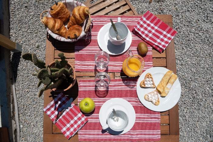 Plateau du petit déjeuner de l'Aubergerie